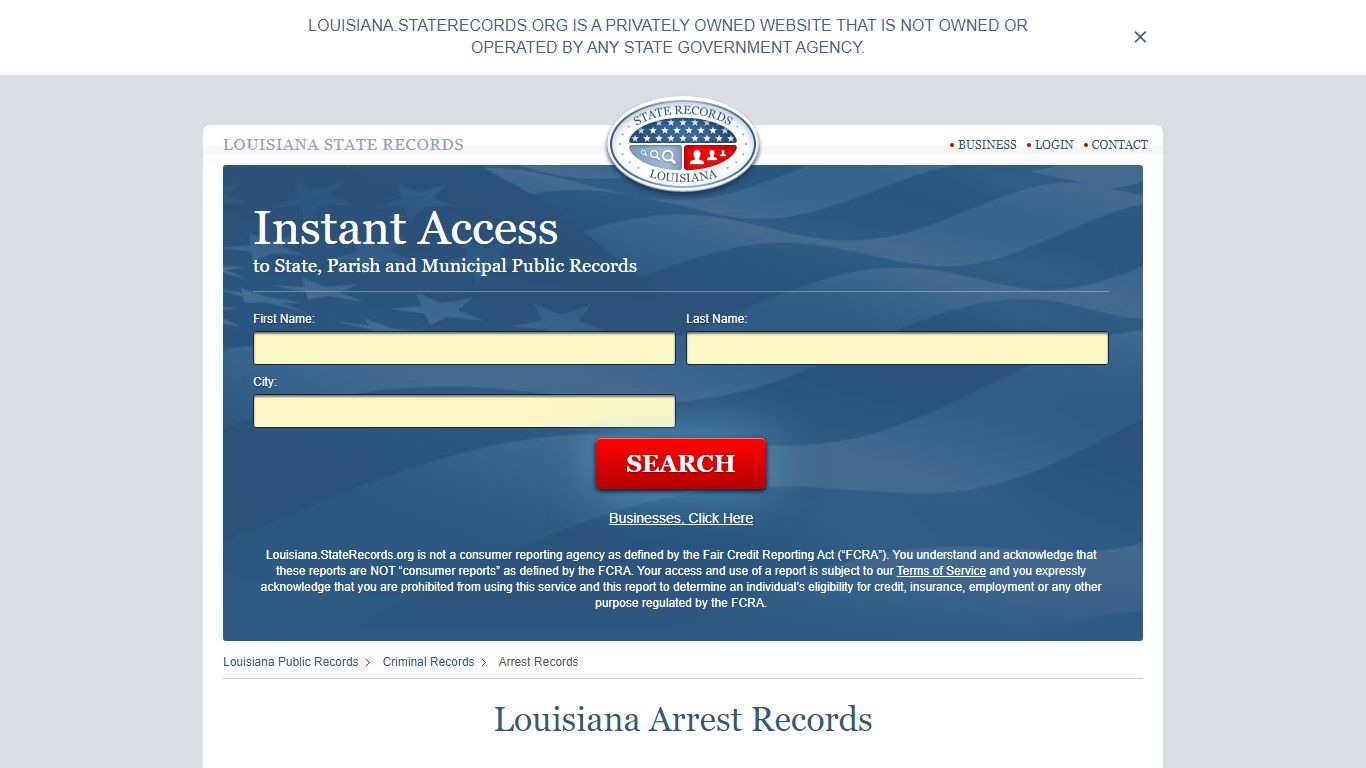 Louisiana Arrest Records | StateRecords.org